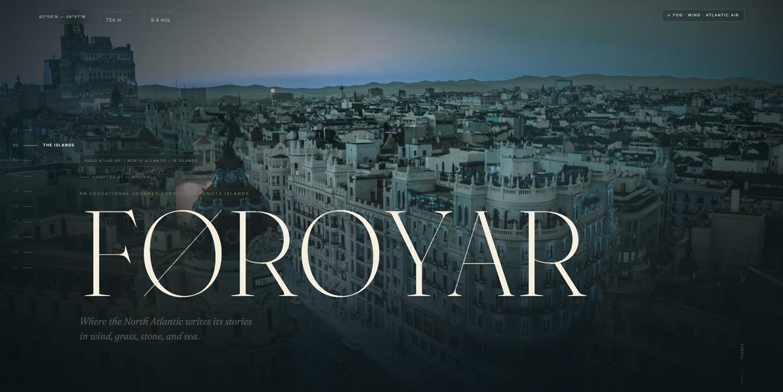 Foroyar Islands website preview